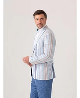 Koy Clothing Men's Striped Kikoy Cotton Blazer