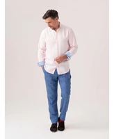 Koy Clothing Men's Long Sleeve Grandfather Collar Shirt
