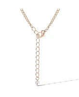 Jessica Simpson Gold-Tone Crystal Cross Pendant Necklace