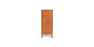 Casainc Modern Bathroom Floor & Linen Cabinet with Adjustable Shelves and Antique Brass Hardware
