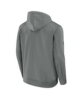 Fanatics Men's Gray Florida Panthers 2025 Stanley Cup Champions Authentic Pro Rink Pullover Hoodie Sweatshirt