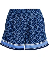 Lands' End Women's Rayon High Rise 5" Pull On Shorts - Set Bottom
