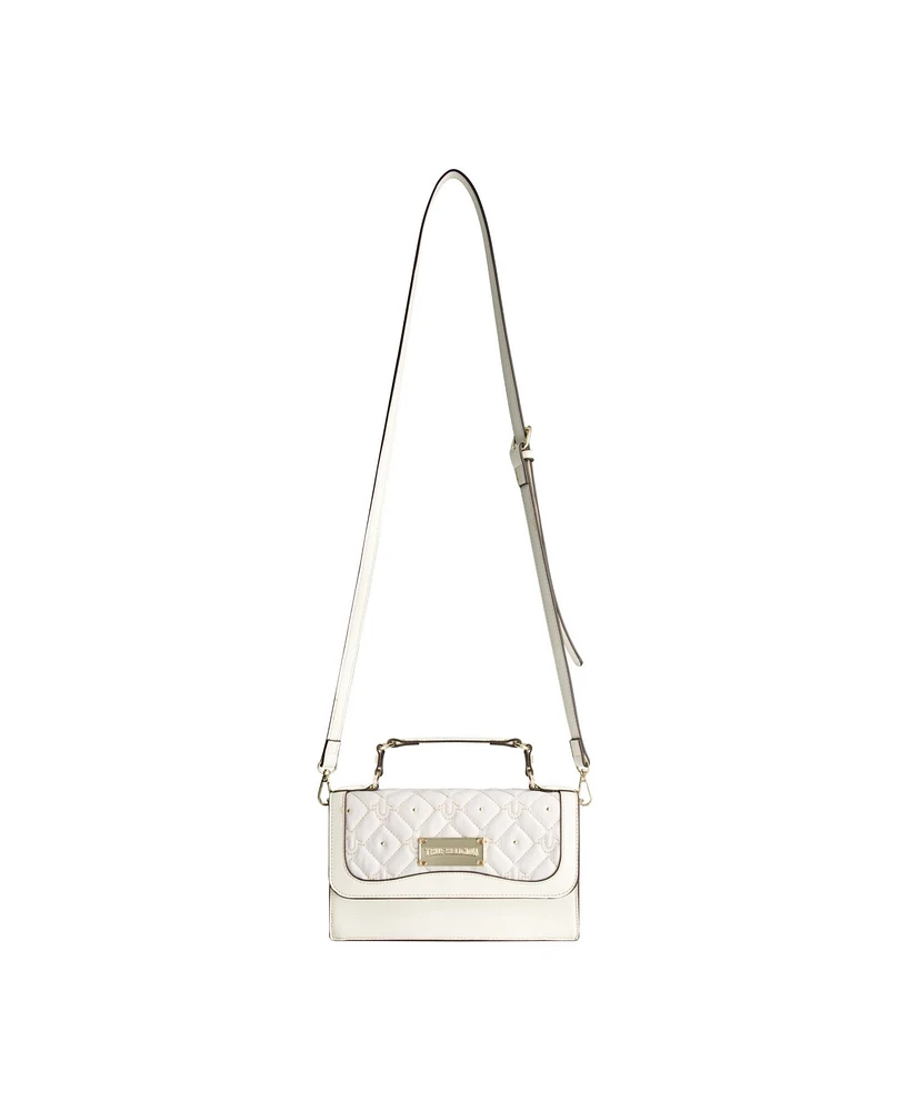 True Religion Studded Denim Flap Bag