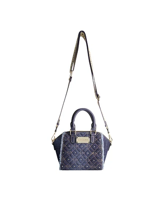 True Religion Frayed Denim Mini Satchel