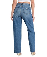 Guess Women's High Rise Straight-Leg Jeans
