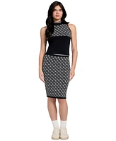 Guess Women's Lise 4G-Logo Pull-On Sweater Skirt