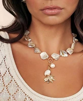 Ettika True Shell Pendant Necklace