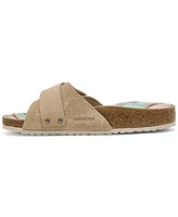 Birkenstock Women's Oita Nubuck-Suede Leather Printed Footbed Sandals from Finish Line
