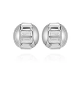 Vince Camuto Baguette Crystal Stud Earrings