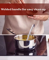 Alva Maestro Stainless Steel Saucepan & Lid (2 Qt./6") Non-Toxic Pfas/Pfoa/Ptfe Free - 18/10 Steel
