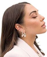 Ettika Liquid Luxe Mother of Pearl Drop Earrings