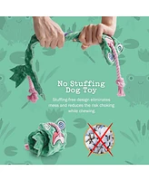 Nocciola Toad of War Dog Rope Toy,Christmas gift,Durable Rope Toy for Tug of War,Interactive Squeaky Tug Toy for Small Medium Dogs