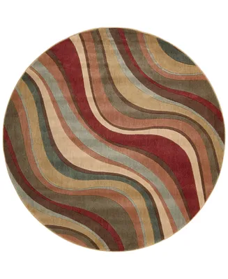 Closeout! Nourison Home Somerset Wave 5'6" Round Rug