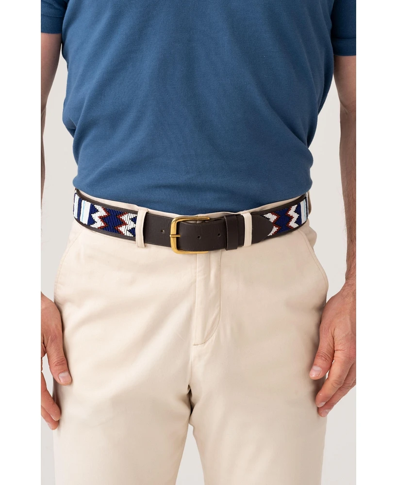 Koy Clothing Men's Maasai Beaded Belt Mwezi