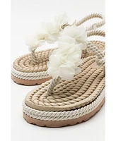 Prologue Shoes Santra Lace-Up Thong Sandals (Women)