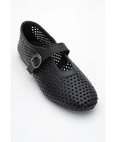 Forever & Always Shoes Mirella Braided Leather Ballet Flats (Women)