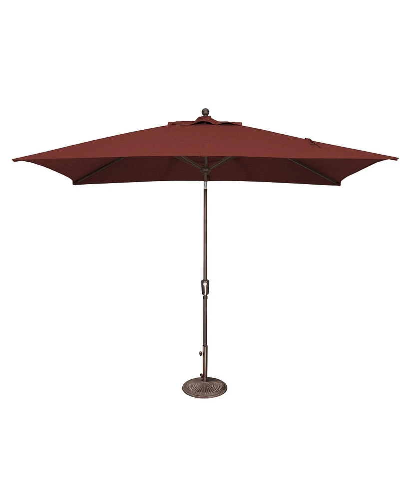 Mondawe 6.6FTx10FT Rectangle Patio Umbrella with Push-Button Tilt