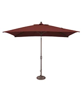 Mondawe 6.6FTx10FT Rectangle Patio Umbrella with Push-Button Tilt