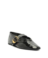 Schutz Women's Courtney Ballet Buckle Flats