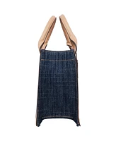 True Religion Bombe Logo Denim Tote