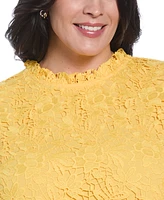 Rafaella Plus Scalloped Lace Sleeveless Top