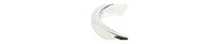 Sohi Women's Silver Minimal Metallic Open Ring