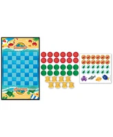 Beach Life Checkers Board Game