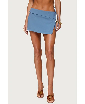 Edikted Women's Selena Asymmetric Wrap Mini Skirt