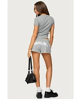 Edikted Women's Pacific Coast French Terry Sweat Shorts