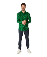 Suitmeister Men's St. Pats Green - Button Down Shirt for Men for St. Patrick's Day - Long sleeve