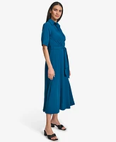 Calvin Klein Women's Collared Short-Sleeve Shirtdress