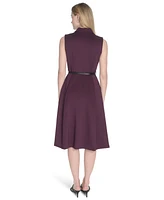 Calvin Klein Women's Sleeveless Scuba A-Line Dress