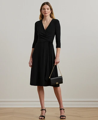 Lauren Ralph Surplice Jersey Dress
