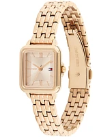 Tommy Hilfiger Women's Quartz Rose Gold-Tone Stainless Steel Bracelet Watch, 22.5mm