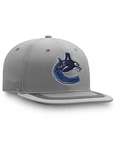 Fanatics Men's Gray Vancouver Canucks Authentic Pro Home Ice Snapback Hat