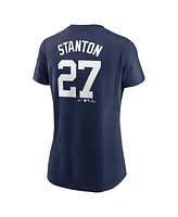 Nike Women's Giancarlo Stanton Navy New York Yankees Fuse Name Number T-Shirt