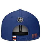 Fanatics Men's Blue Edmonton Oilers Authentic Pro Prime Snapback Hat
