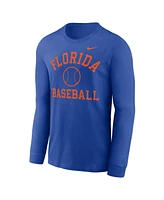 Nike Men's Royal Florida Gators Essential Baseball Arch Long Sleeve T-Shirt