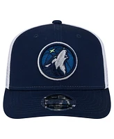 New Era Men's Navy/White Minnesota Timberwolves Trucker 9SEVENTY Stretch-Snap Hat