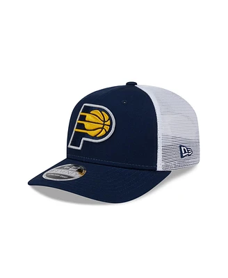 New Era Men's Navy/White Indiana Pacers 9SEVENTY Stretch-Snap Trucker Hat