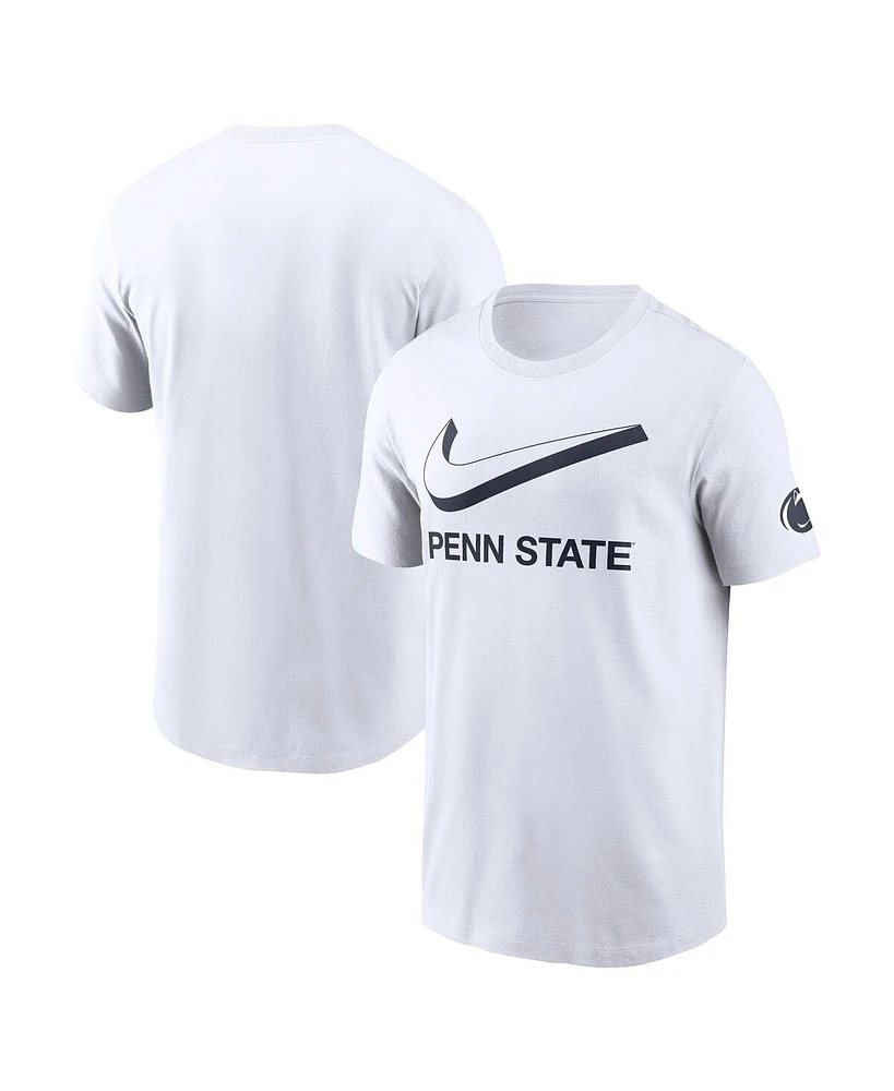 Nike Men's White Penn State Nittany Lions Primetime 2-Hit Swoosh T-Shirt