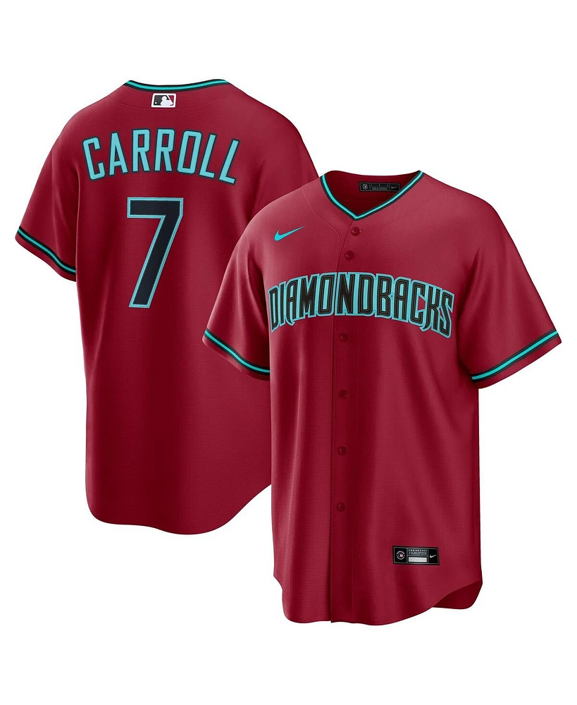 Nike Men's Corbin Carroll Red Arizona Diamondbacks Alternate 2 Replica Jersey