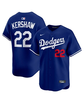 Nike Men's Clayton Kershaw Royal Los Angeles Dodgers Alternate 2 Limited Player Jersey
