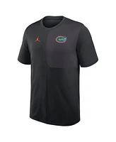 Jordan Men's Black Florida Gators 2025 Sideline Uv Performance Coach T-Shirt