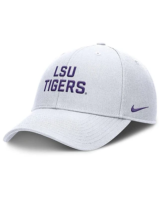 Nike Men's White Lsu Tigers Rise Practice Adjustable Hat