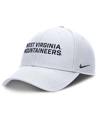Nike Men's White West Virginia Mountaineers Rise Practice Adjustable Hat