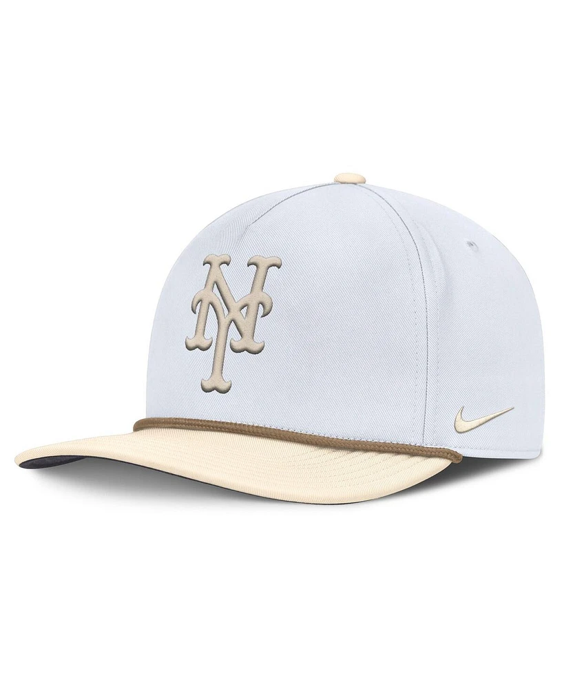 Nike Men's White/Cream New York Mets Pro Performance Snapback Hat