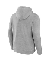 Fanatics Men's Heather Gray Oklahoma City Thunder 2025 Western Conference Champions Locker Room Pullover Hoodie
