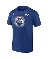 Fanatics Men's Connor McDavid Royal Edmonton Oilers 2025 Stanley Cup Final Name Number T-Shirt