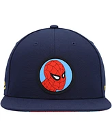 Marvel Big Boys and Girls Navy Spiderman Comic Snapback Hat